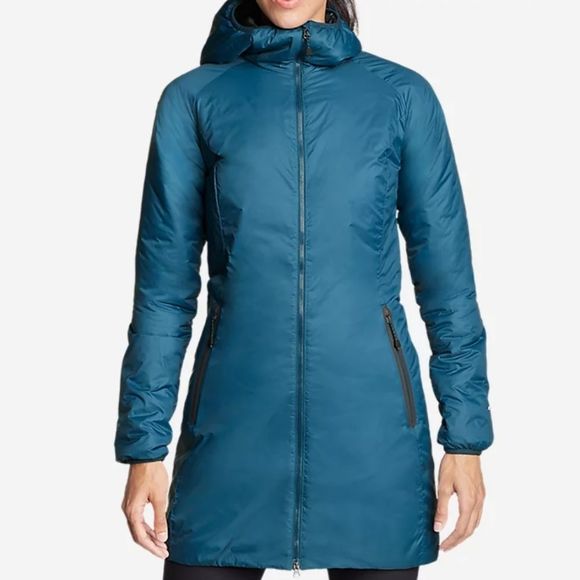 Eddie Bauer Jackets & Blazers - Eddie Bauer Large EverTherm Real Down Parka Peacock Blue